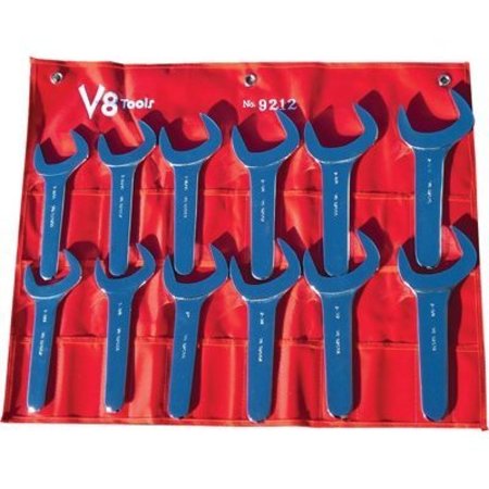 V-8 TOOLS JUMBO SVC WR 12pc SET IN CANVAS POUCH V8T9212